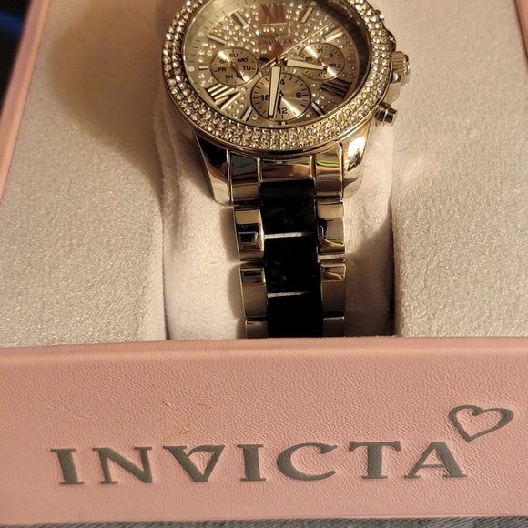 INVICTA Angel Multi-Function Silver Crystal-set Ladies Watch main image 5